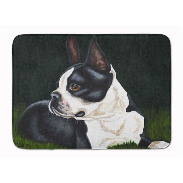 Carolines Treasures AMB1321RUG Boston Terrier Beauty Machine Washable Memory Foam Mat AMB1321RUG - main